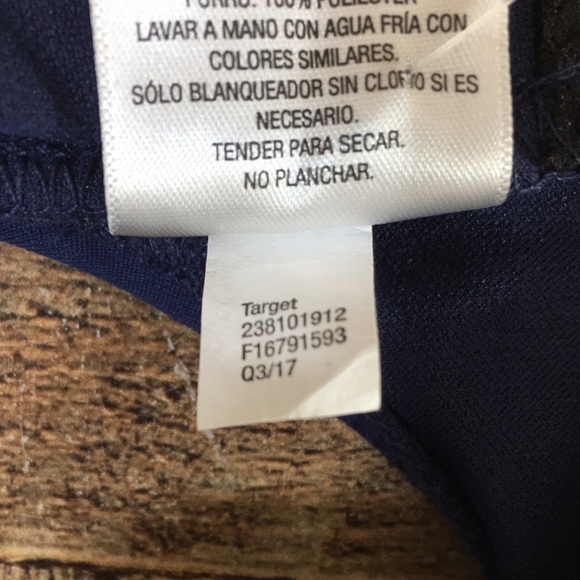 Mossimo Swimsuit Womens‎ Small Dark Night Blue Lace Up One Piece Swimwear - Picture 14 of 14